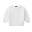 Classic Knit Baby Sweater in Timeless White