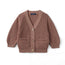 Classic Cardigan with Pockets in Mocha