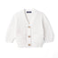 Classic Cardigan with Pockets in White