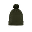 Knit Baby Pom Beanie in Forest Green