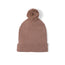 Knit Baby Pom Beanie in Mocha