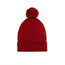 Knit Baby Pom Beanie in Red Xmas