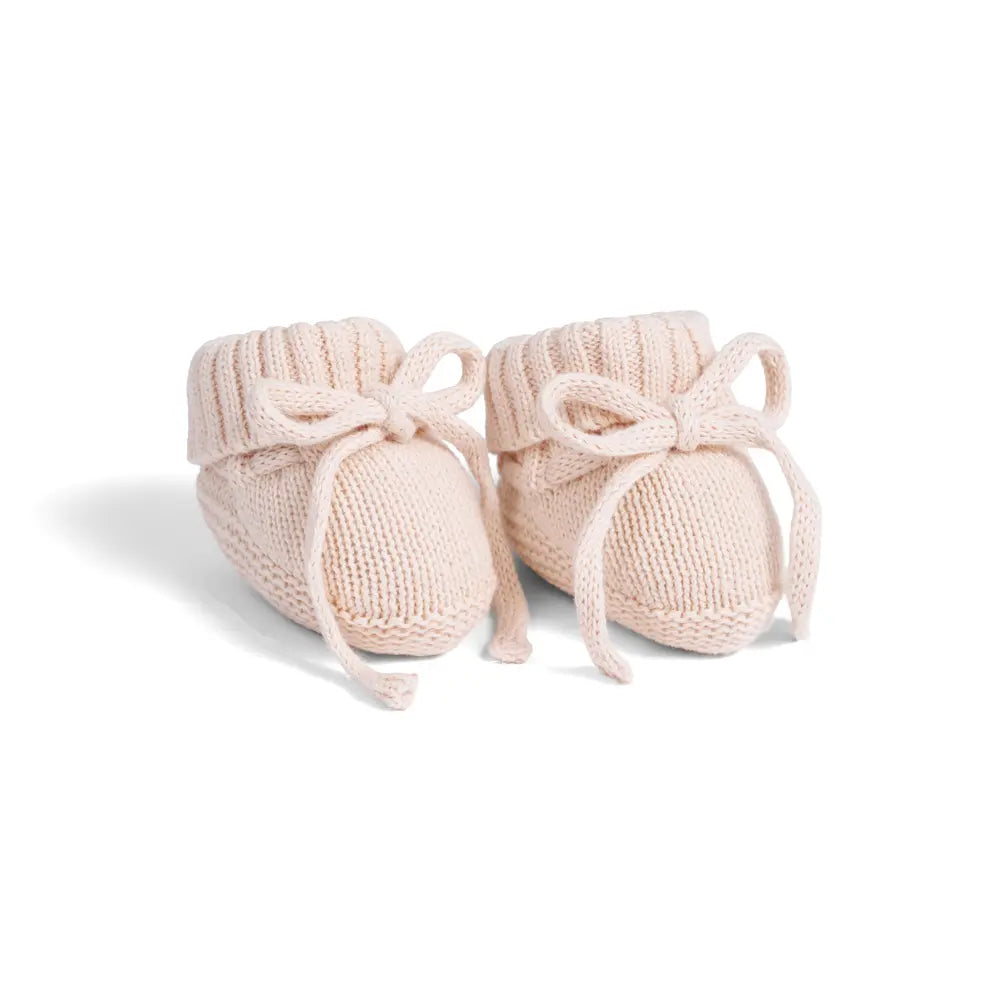 Patucos de punto en beige