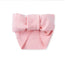 Knitted Oversized Topknot in Pink