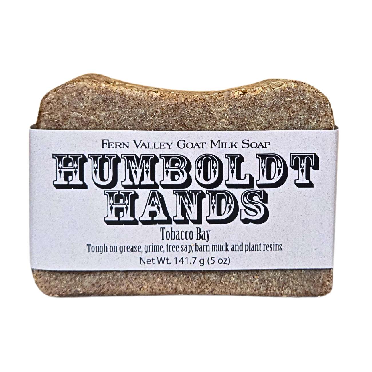 Jabón natural de leche de cabra | Limpiador de manos de alta resistencia Humboldt Hands | Tabaco y laurel