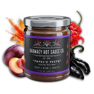 Totec's Teeth - Extra Hot Pasilla & Plum (9oz)