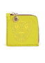 Jaguar Embroidered Zip Around Wallet Yellow
