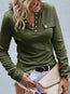 Knitted Buttoned Long Sleeve Pullover — Autumn & Winter Knitwear