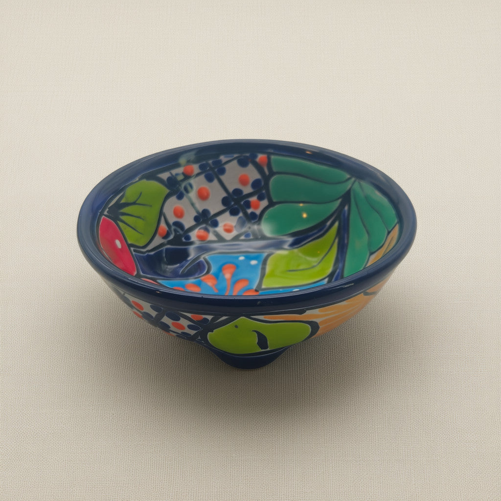 Salsera de cerámica de Talavera | Plato mexicano hecho a mano