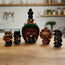 Mexican Shot Glass Set | Artisan Aztec Warrior Decanter Kit
