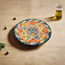 Plato llano de cerámica Talavera de 8" | Vajilla mexicana auténtica