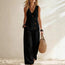 Women's Button-Up Cardigan Vest & Pants Set – Sleeveless Two-Piece