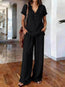 Women’s Casual Solid Color Two Piece Set