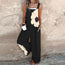 Women’s Square-Neck Floral Sleeveless Jumpsuit