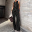 Women's Elegant Sleeveless Vest & Wide-Leg Pants Set – Office 2-Piece
