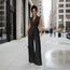 Women's Sleeveless Blazer & Straight-Leg Pants Two-Piece Set