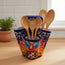 Talavera Utensil Holder | Colorful Handcrafted Mexican Organizer