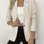 Chaqueta de manga larga con un botón – 4 colores, S–3XL