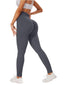 Leggings cortos sin costuras de cintura alta