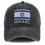 Gorra de béisbol ajustable con la bandera de Israel