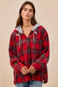 Chaqueta con capucha BiBi de cuadros cepillados