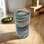 Vaso de vidrio soplado artesanal | Vidrio mexicano estilo Confetti Swirl
