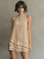 Women's Sleeveless A-Line Midi Dress Loose Fit