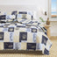 Juego de edredón Caspian Collection Coastal Patchwork