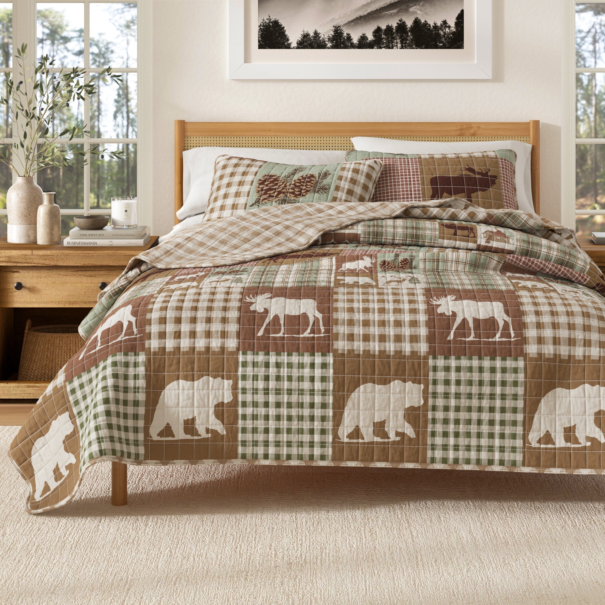 Juego de colcha Rustic Landscape - Colección Matthew