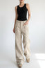 Women’s Straight Leg Slightly Flared Washed Casual Pants