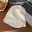 Gorro de punto apilable para mujer – Suave gorro de punto rizado para otoño e invierno
