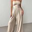 High-Waist Wide-Leg Pants & Tube Top Set – 6 Colors, S–2XL