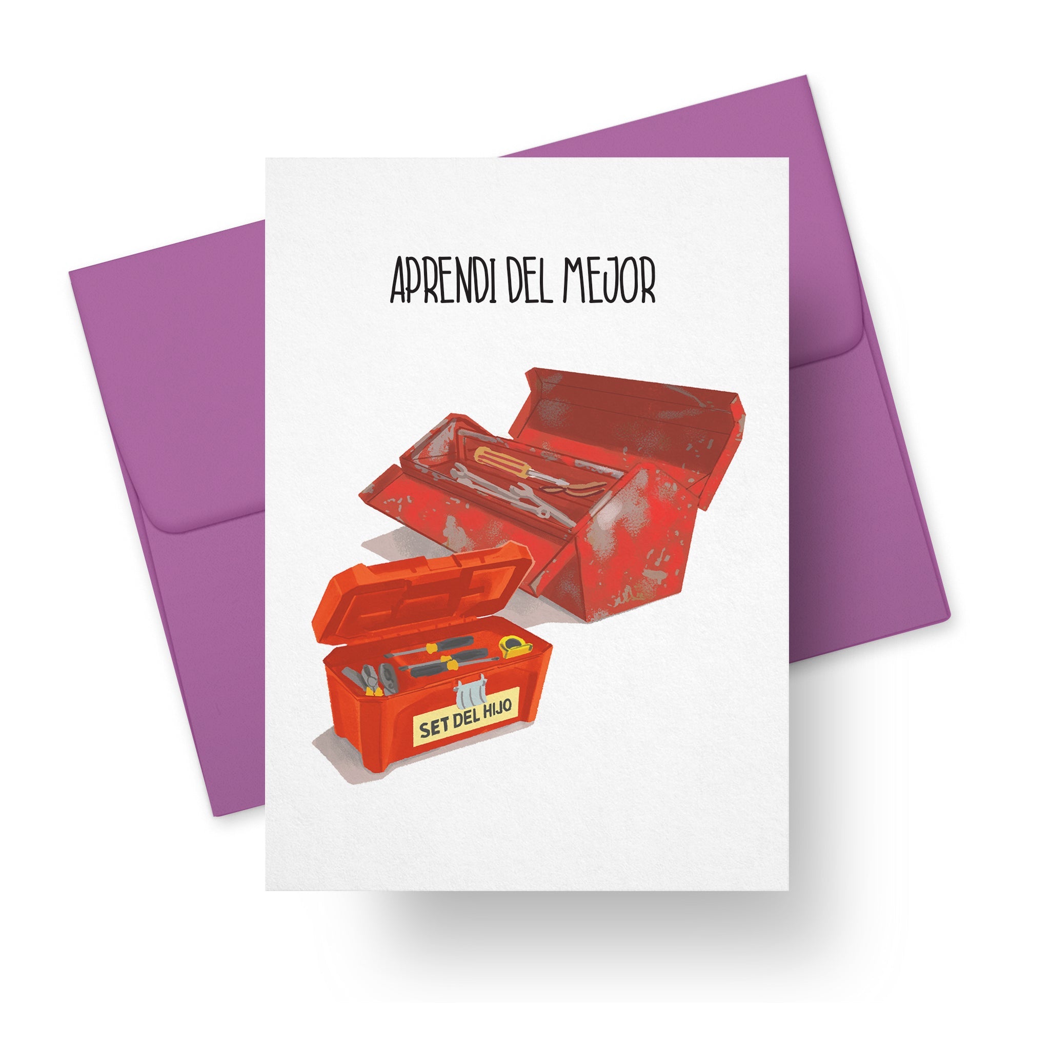Father’s Day Card – Aprendí del Mejor (Toolbox Design)