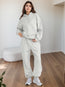 Conjunto de descanso de talla grande para mujer - Sudadera con capucha extragrande y pantalones de chándal anchos