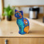 Alcancia de gato de Talavera | Hucha de cerámica mexicana pintada a mano