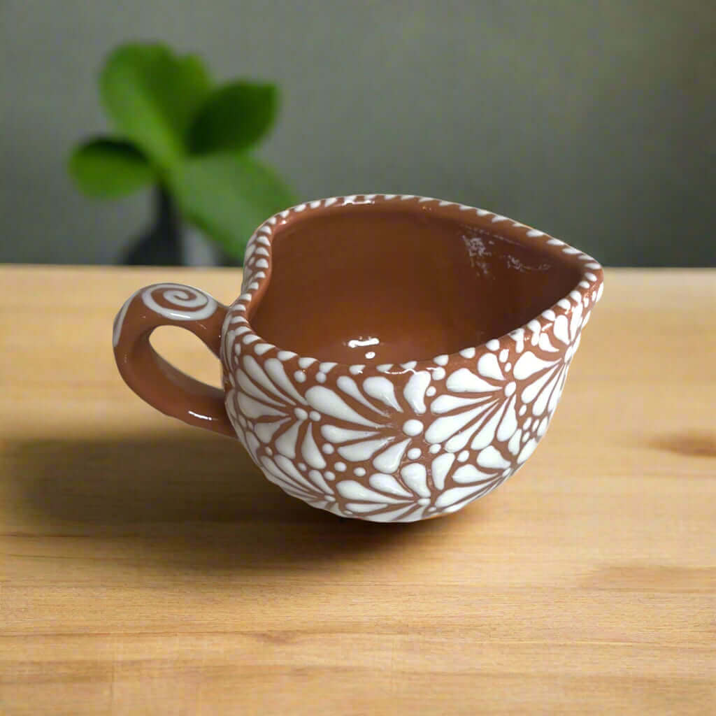 Taza Corazón Talavera | Taza de café mexicana pintada a mano