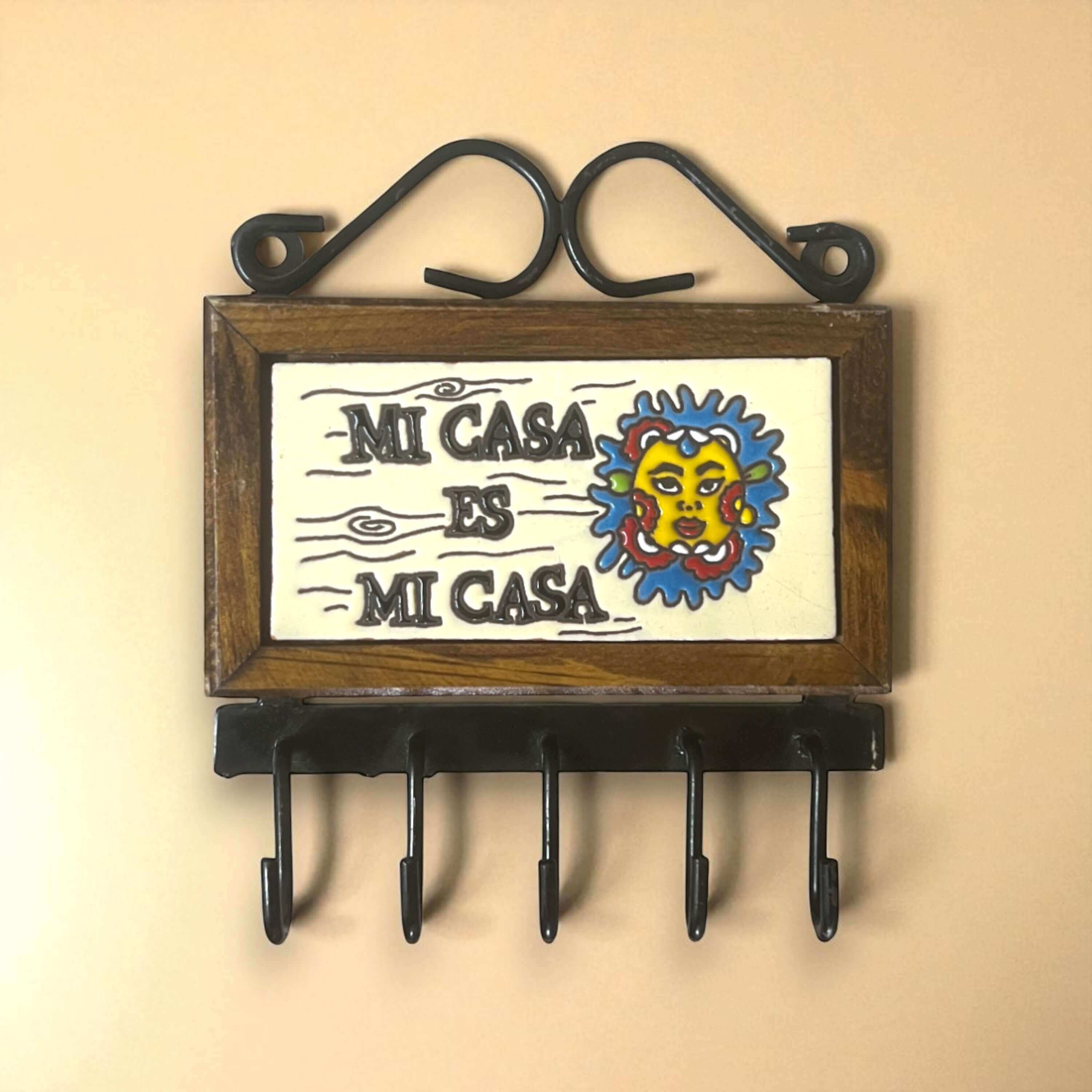 Llavero Talavera | Gancho de pared mexicano hecho a mano