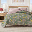 Juego de edredón de algodón con estampado floral y festoneado - Colección Gwen