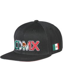 CDMX Mexican Pride Embroidered Flat Brim Cap