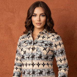 Women's Snap Button Shirt