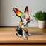 Figura de perro de Talavera Chihuahua sujetando un hueso | Día de Muertos
