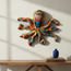 Arte de Pared de Pulpo Hecho a Mano Mexicano | Talavera Pintada a Mano (Grande)