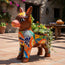 Macetero grande de burro de Talavera | Burro de cerámica pintado a mano
