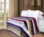 Manta de Felpa de Visón con Estampado Floral de Claveles a Rayas Botánicos de DaDa Bedding (XY9829)